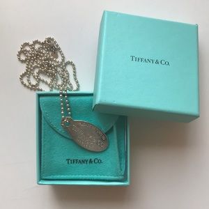 ⭐️ TIFFANY & CO dog tag necklace